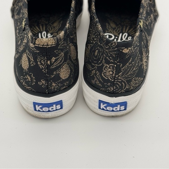Keds X Rifle Paper Co Triple Decker Colette Jacquard Sneakers Slip On Shoes 6 - Picture 8 of 13